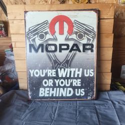 Vintage Reproduction Mopar Metal Sign 13"x16"