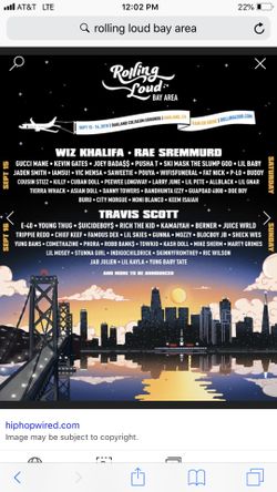 Rolling loud 2 day Ga Pass
