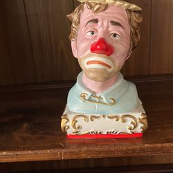 Vintage Ezra Brooks Sad Clown Liquor Bottle