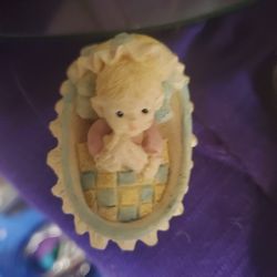 Small Baby In Basinett  Decor