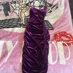 Small Size Dark Purple Dress