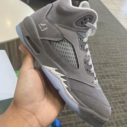Air Jordan 5 Retro Mens Wolf Grey 2026 Mens 10.5& 11.5 Grade school 6Y&7Y New
