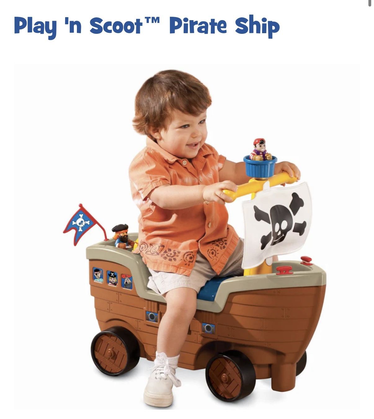 Little tikes Play 'n Scoot™ Pirate Ship Ride On Toy