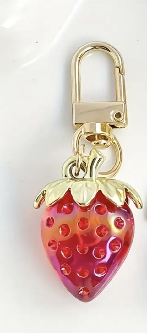 bag charm strawberry  