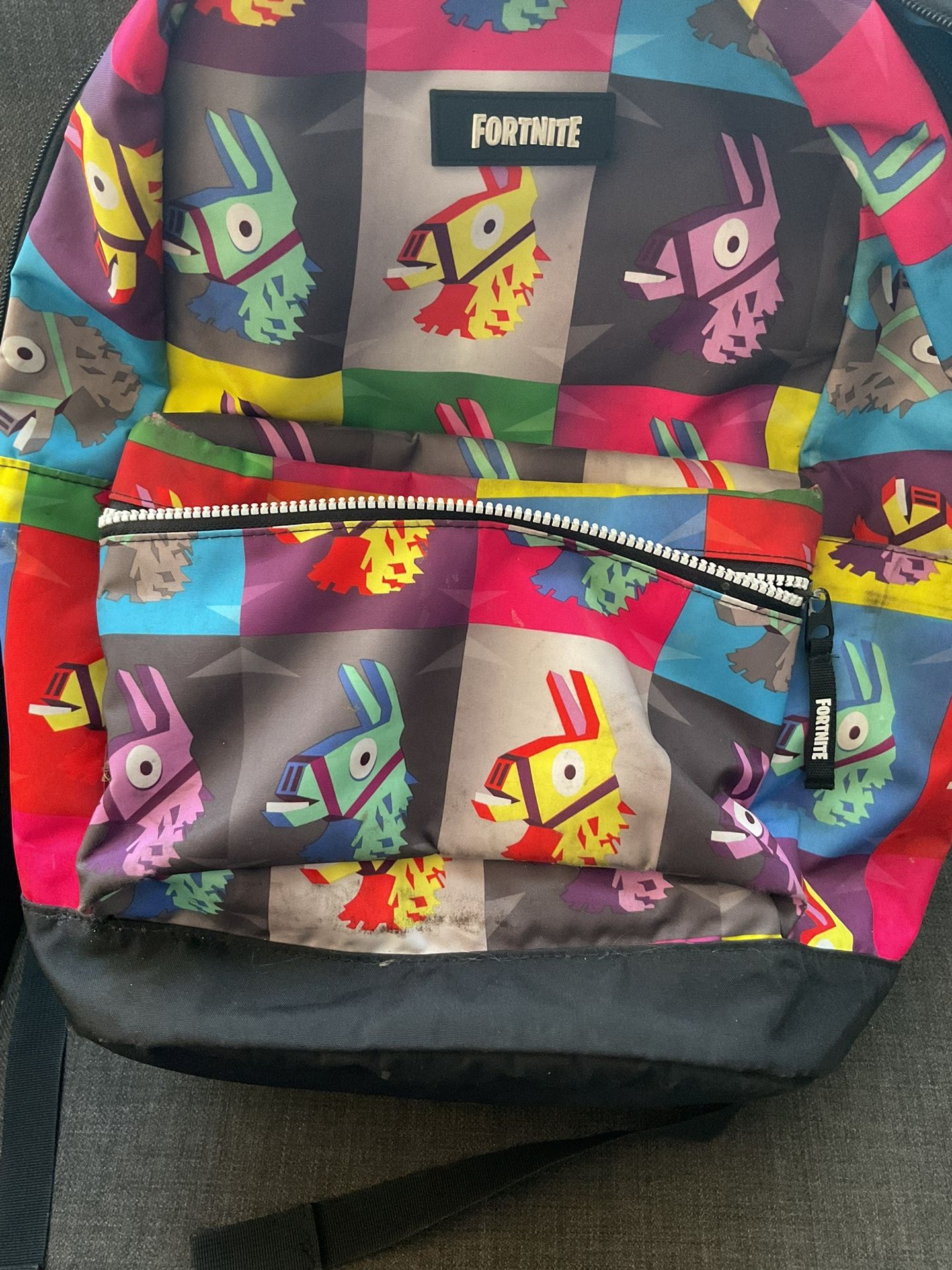 Fortnite,Checkered Silhouette Multiplier Backpack /Internal Padded Laptop Sleeve