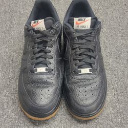Nike Air Force 1 '07 LV8 Low Black Croc Gum Mens Size 9 718152 002