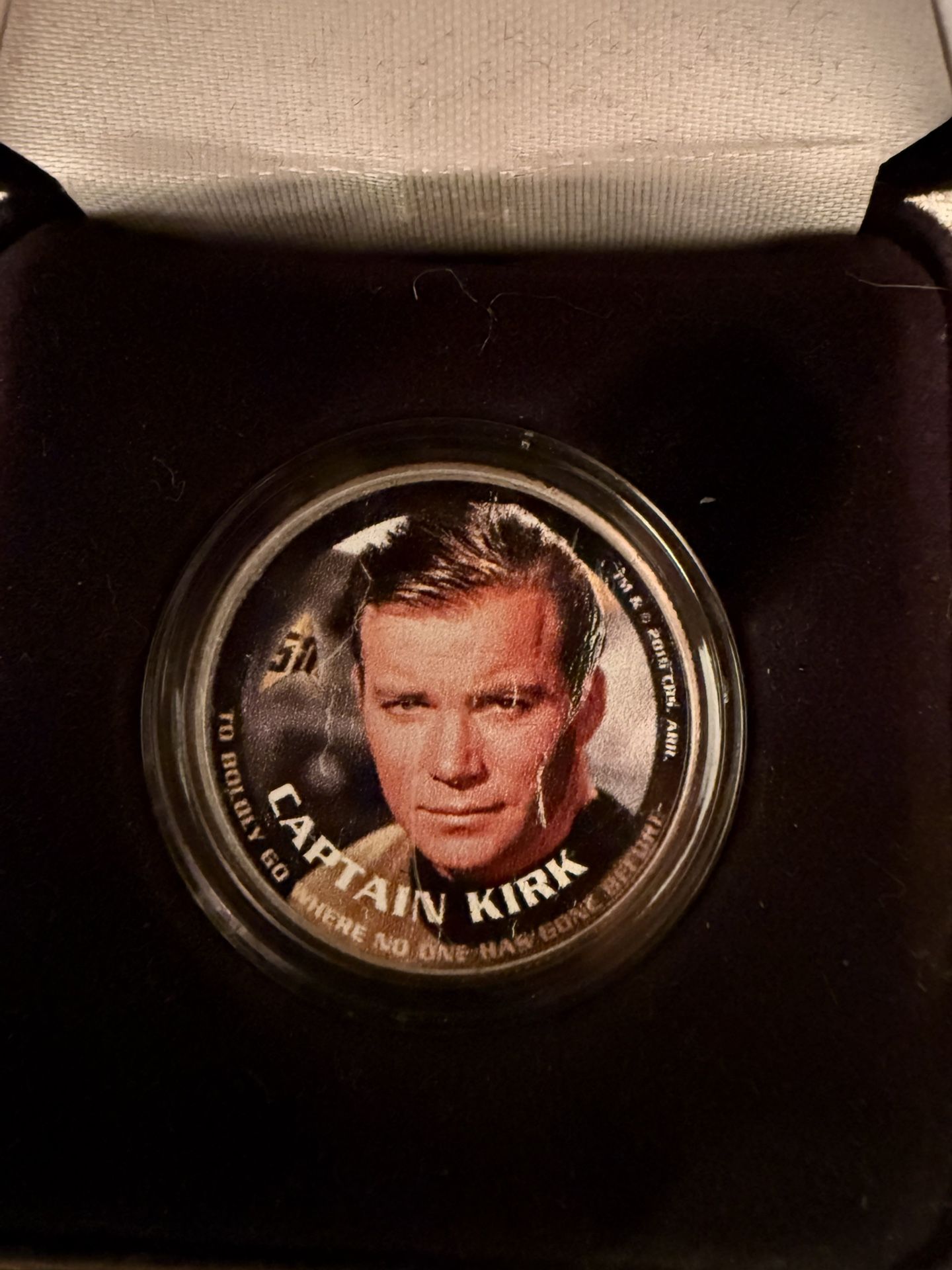Captain Kirk Colorized US Kennedy Half Dollar