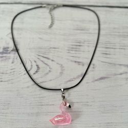 Pink Flamingo Necklace 