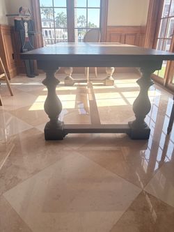 RH Oak Baluster rectangular dining table. Approx 96” X 42”