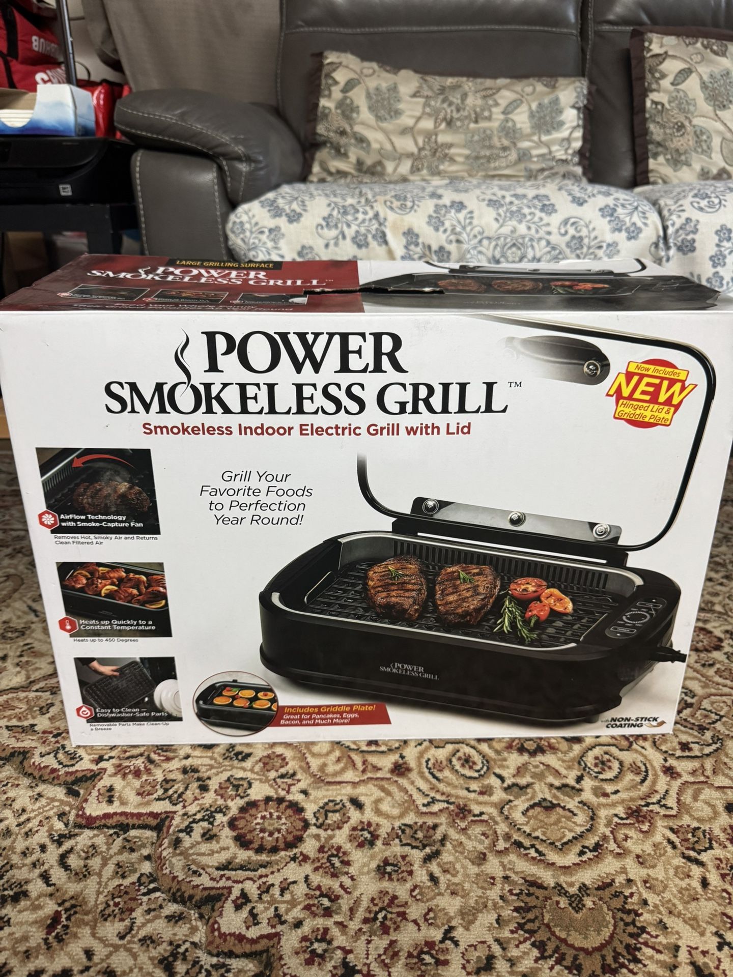 Power Smokeless Indoor Electric Grill