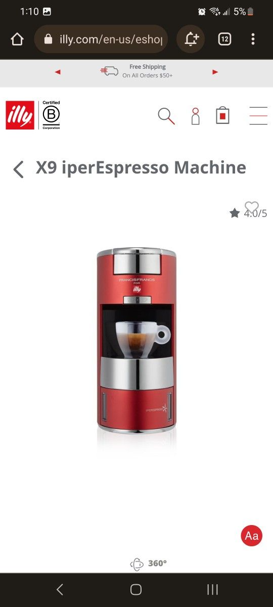 Illy Iperespresso Francis Franciss Espresso Machine