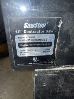 Saw Stop Table Saw