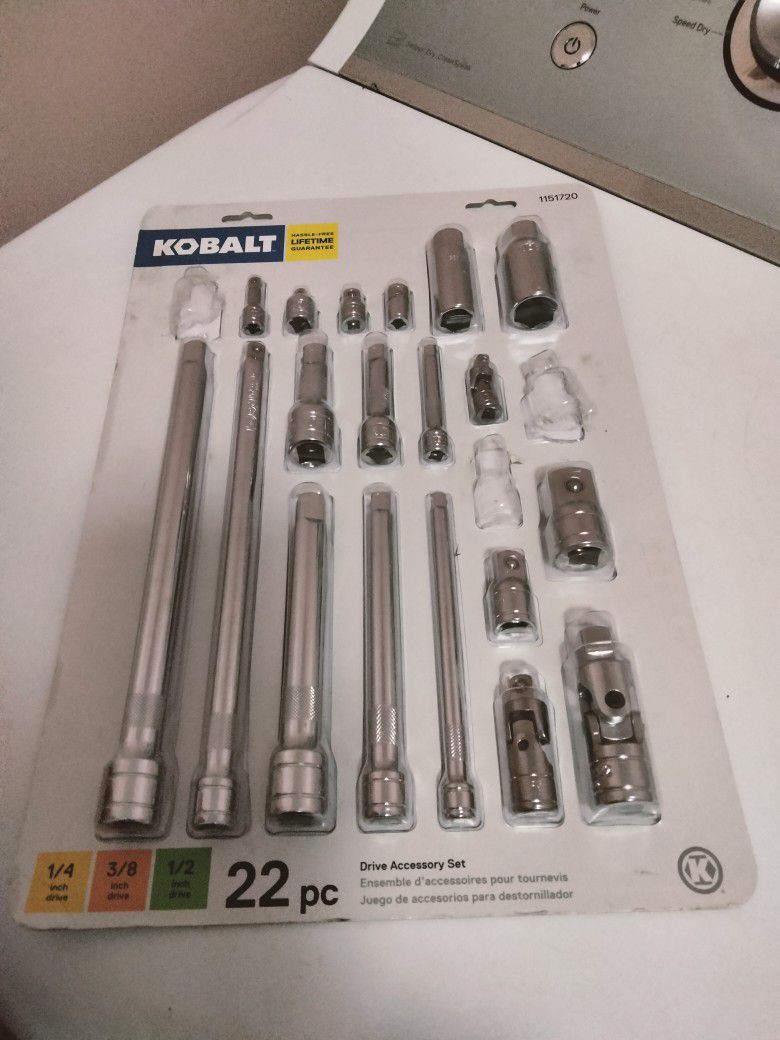 Kobalt Drive Accessories Set Price Reduced  Was $16.00 Now $13.00 To