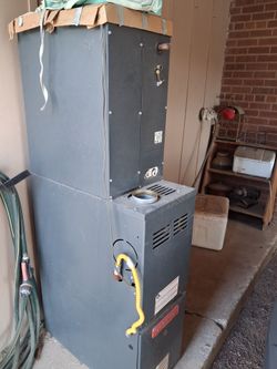Goodman gas heater and AC pack