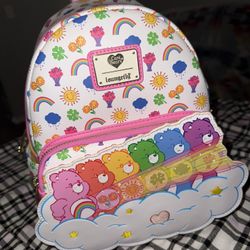 Rare Loungefly Care bear Mini Backpack