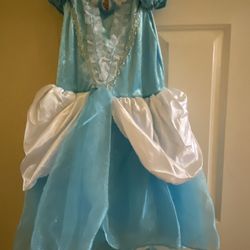 Kids Cinderella Costume for 4-6 Years Old