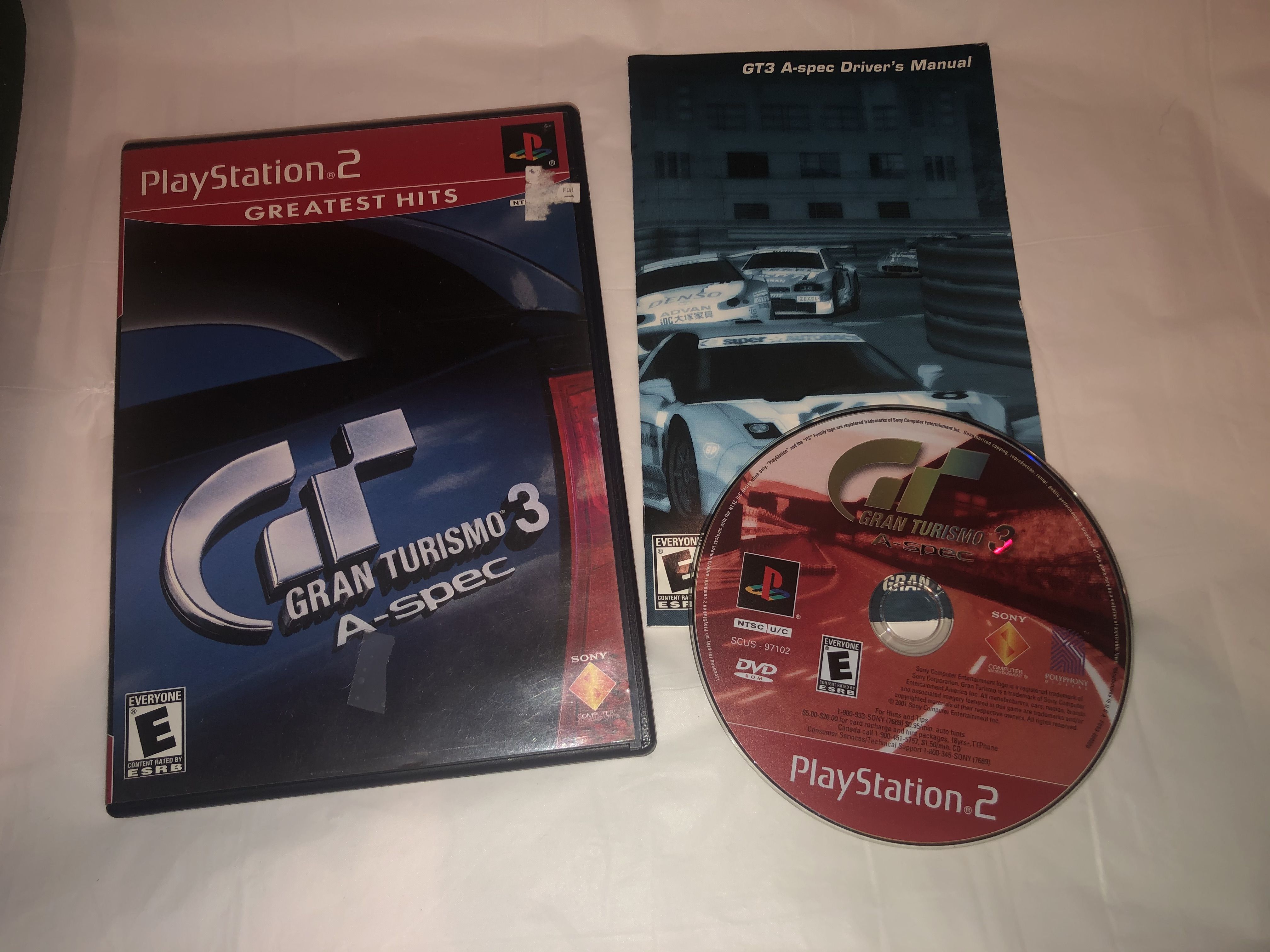 COMPLETE Sony PlayStation 2 PS2 Greatest Hits Gran Turismo 3 A-Spec