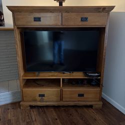 TV / AV Cabinet Solid Wood 