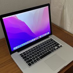 Apple MacBook Pro 15” I7/8GB/256GB SSD $175