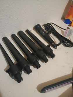 atmoko interchangeable 5-in-1 curling iron set.