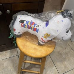 Plush Graduation Autograph Dog