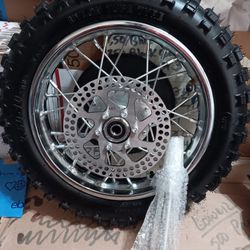 New Razor Mx500 mx650 dirt bike REAR wheel. 23 mile and Card Macomb Township Michigan. Shipping $20.
WEST COAST $30