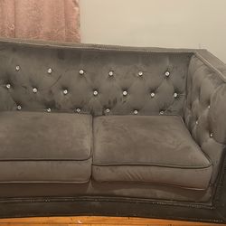 Rhinestone 2 Piece Couch Set 