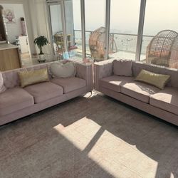 Pink Sectional Couch