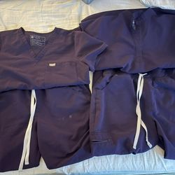 FIGS Purple Jam Scrub Sets 