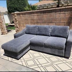 Coddle Aria Fabric Sleeper Sofa with Reversible Chaise
