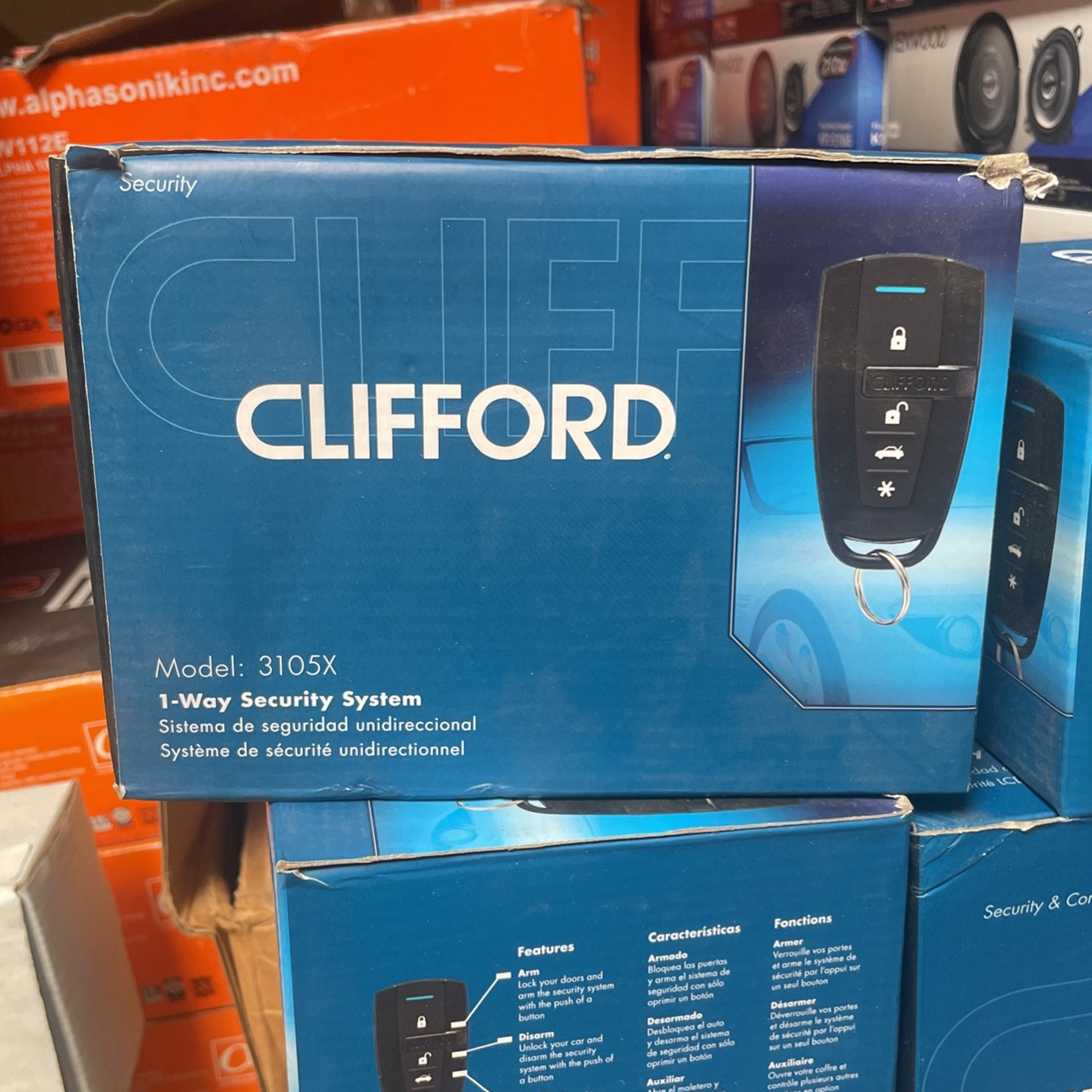 Clifford 3105x 1-way Car Security System Alarm