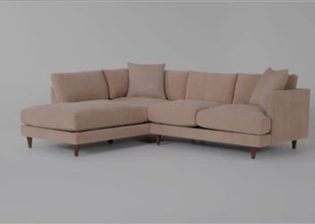 Pink/Beige Sectional