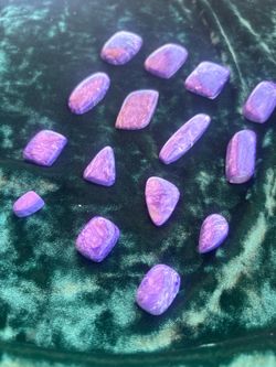 Charoite polished gemstone cabachons