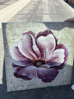 purple magnolia picture frame