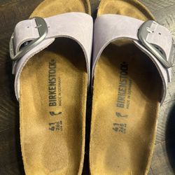 Birkenstock Madrid Big Buckle (purple fog) Size 41/10 Women’s