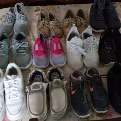 Shoe Lot Different Sizes 