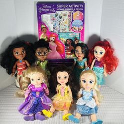 Disney Princess Dolls And Activity Set 