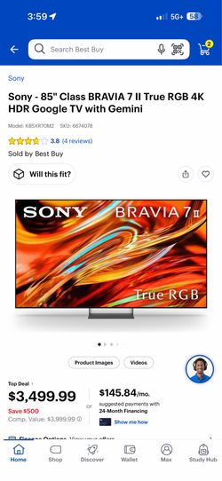 Sony Bravia 7ii 85”