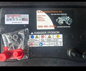 New marine battery group-24DC, 1-year warranty