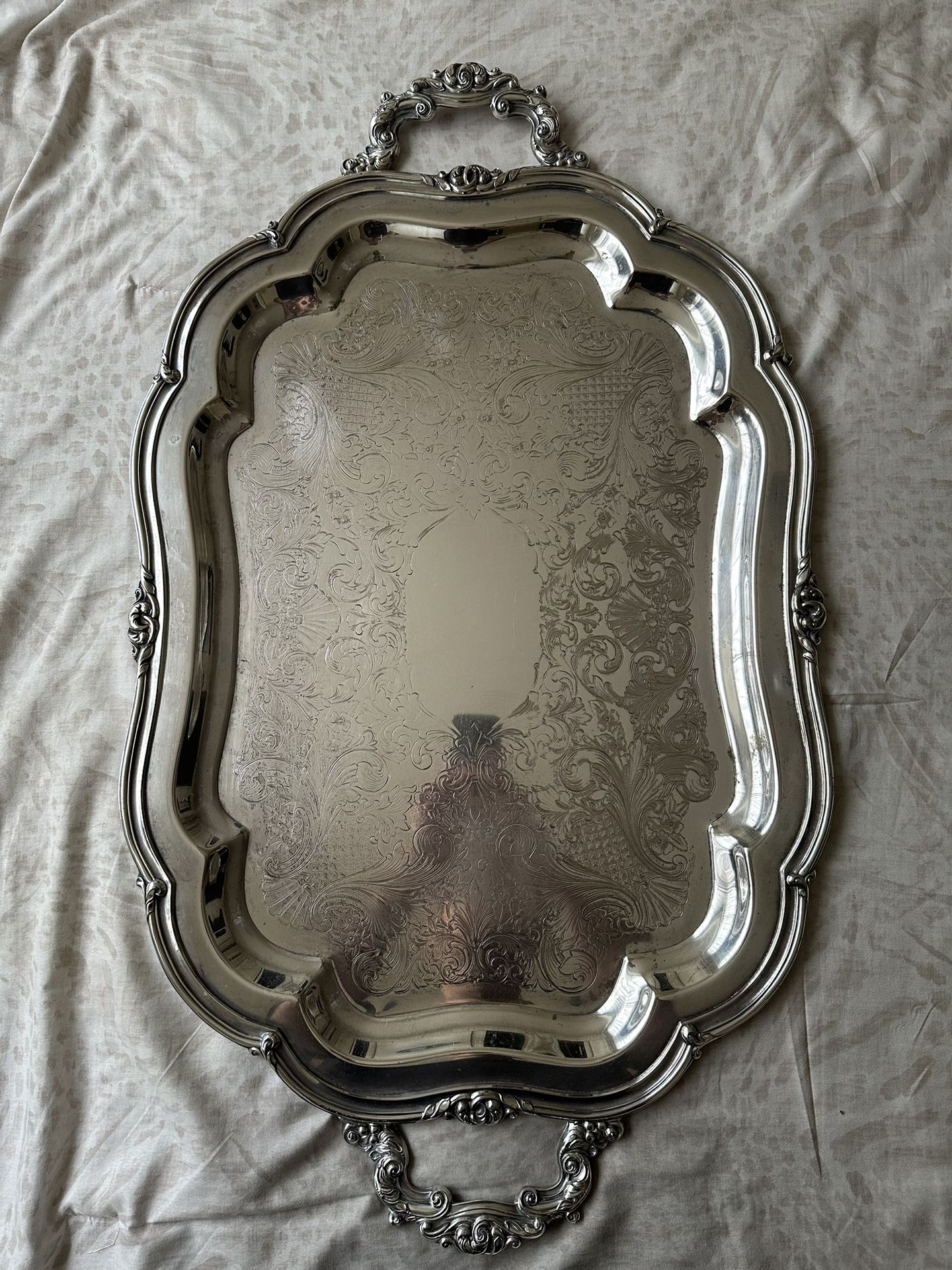 Vintage Silver Plated Tray