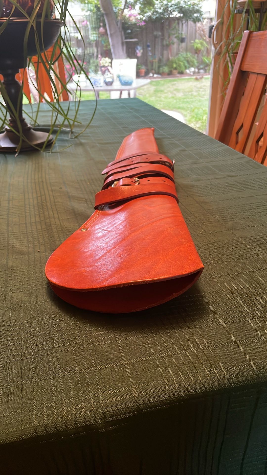 Vintage Leather Rifle Scabbard ,