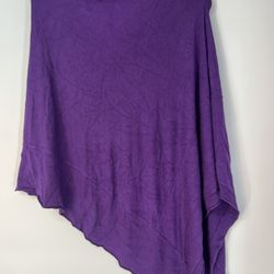 Eileen Fisher Poncho Purple NWT 