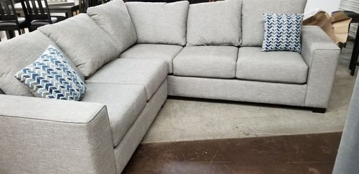 Custom designed sectional with high density seating cushions