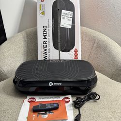 LifePro Waver Mini Vibration Plate Exercise Machine Black