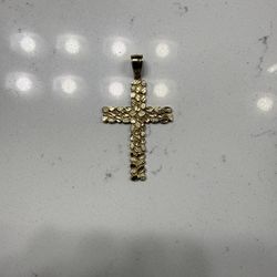 10k Gold Cross Pendent 