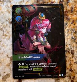 Riftbound Unleashed Lillia – Bashful Bloom Signature Alt Art 230/219 NM