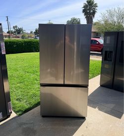 🔥 Samsung - 36 in. Wide BESPOKE 24 cu. ft. 3-Door French Door Counter Depth Smart Refrigerator with AutoFill Water Pitcher - Stainless Steel🔥