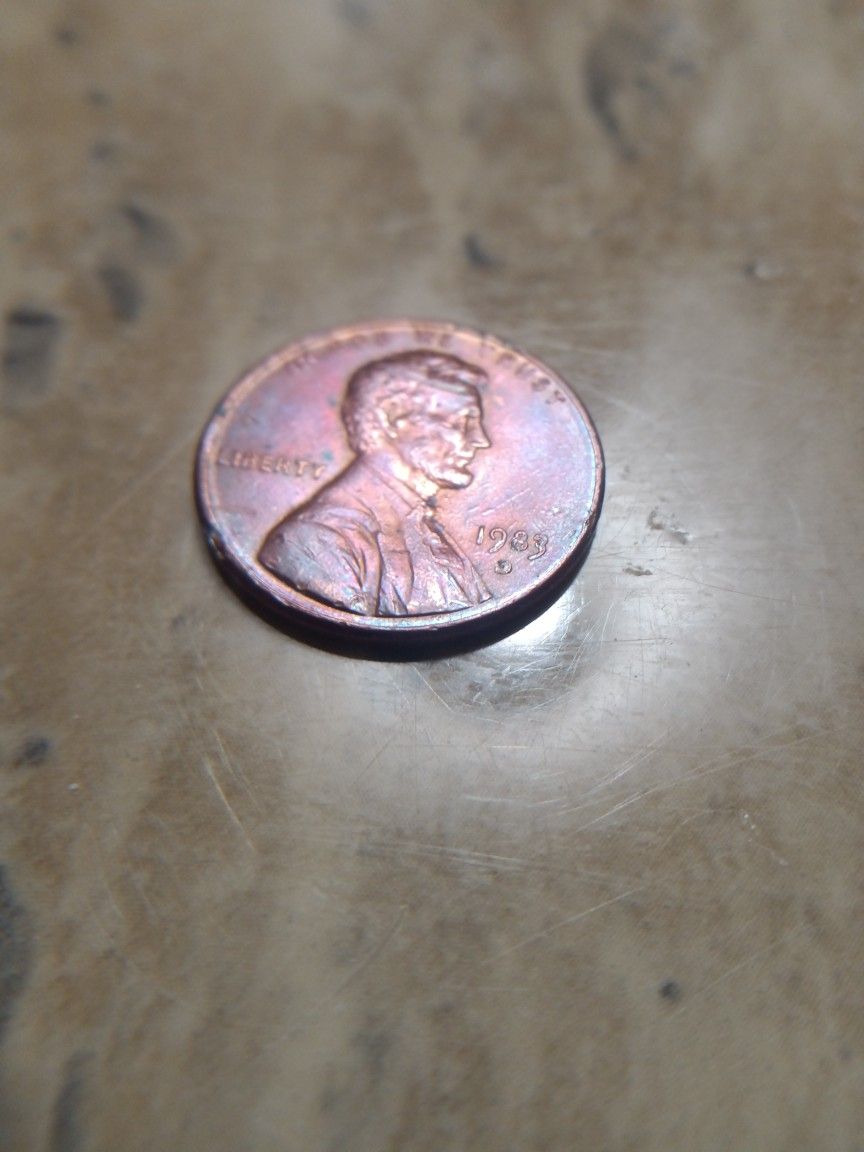 1983d Double Die Penny Rare.