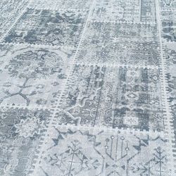 New Many Fashion Gray 5/7 Area Rug High Quality Masterpiece Indoors Or Outdoors 