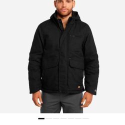 Men's Timberland PRO Ironhide Insulated Hooded Jacket original fit men's large NWT selling for only $100 retails for $160 plus tax 